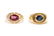 (2) 14k GOLD MEN'S RINGS SET WITH SAPPHIRE & RUBY