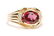 (2) 14k GOLD MEN'S RINGS SET WITH SAPPHIRE & RUBY - 5