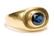 (2) 14k GOLD MEN'S RINGS SET WITH SAPPHIRE & RUBY - 7