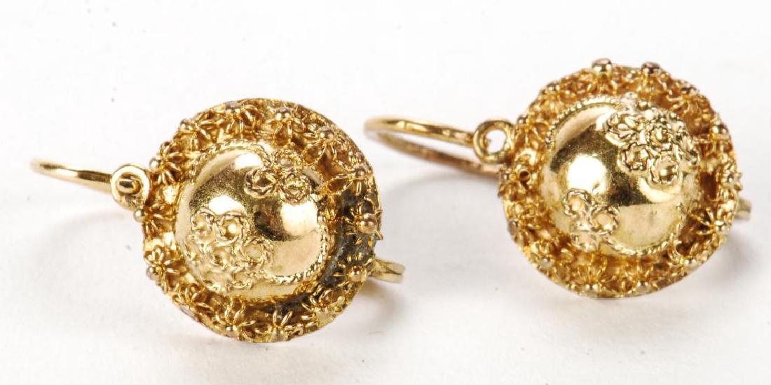PAIR OF 10K GOLD EARRINGS (1 of 3)