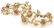 PAIR OF 14k GOLD PINK AND BLUE SAPPHIRE BRACELETS