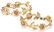 PAIR OF 14k GOLD PINK AND BLUE SAPPHIRE BRACELETS - 6