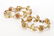 PAIR OF 14k GOLD PINK AND BLUE SAPPHIRE BRACELETS - 7