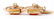 PAIR OF 18K GOLD CUFF LINKS SET w/ YELLOW GARNETS - 2
