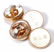 PAIR OF 14k GOLD CUFF LINKS WITH GOLDEN RETRIEVERS - 9