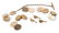 (3) SETS OF 14k GOLD CHAIN LINK CUFF LINKS etc.