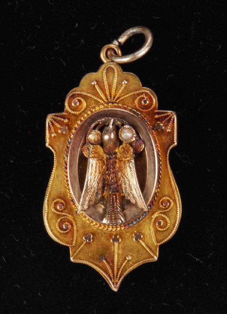 VICTORIAN GOLD FILLED LOCKET PENDENT (1 of 4)