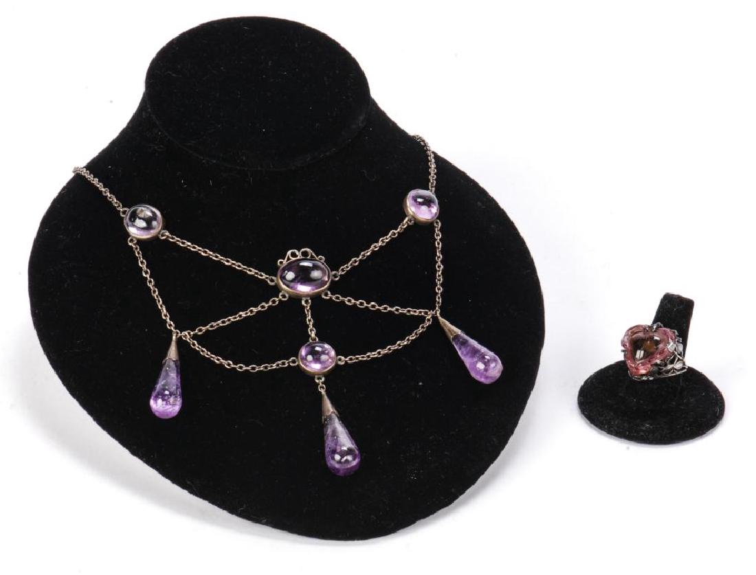 AMETHYST NECKLACE AND RING (1 of 10)