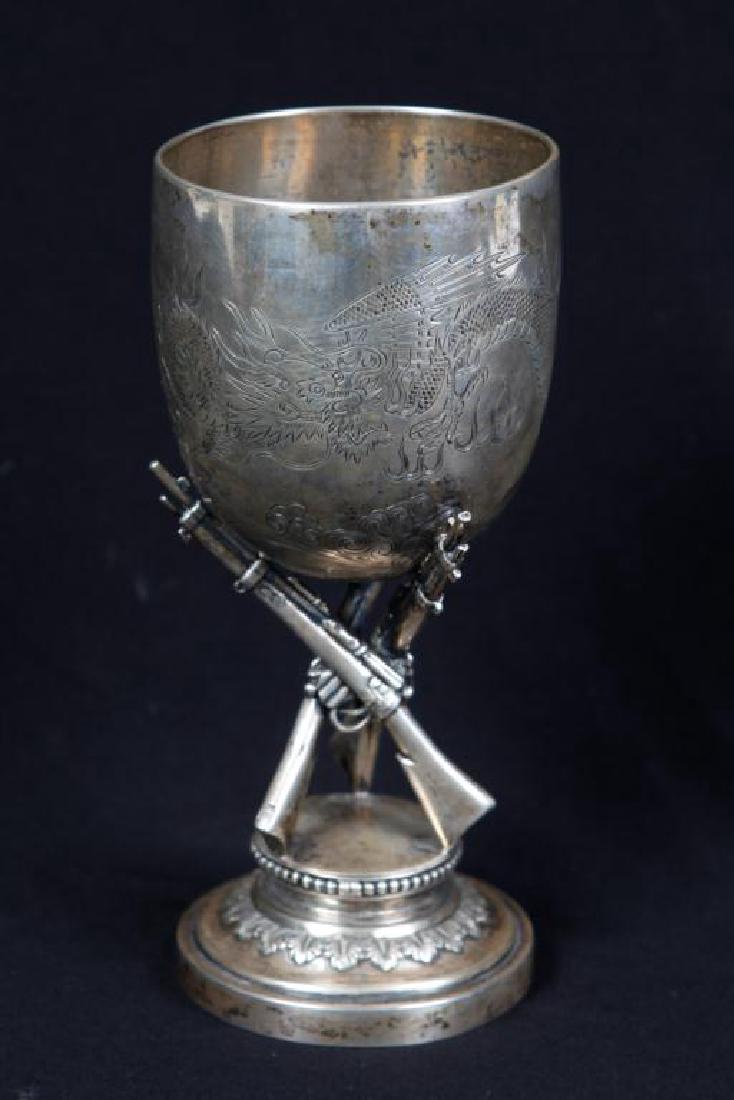 CHINESE EXPORT SILVER FIGURAL PRESENTATION CUP (1 of 4)