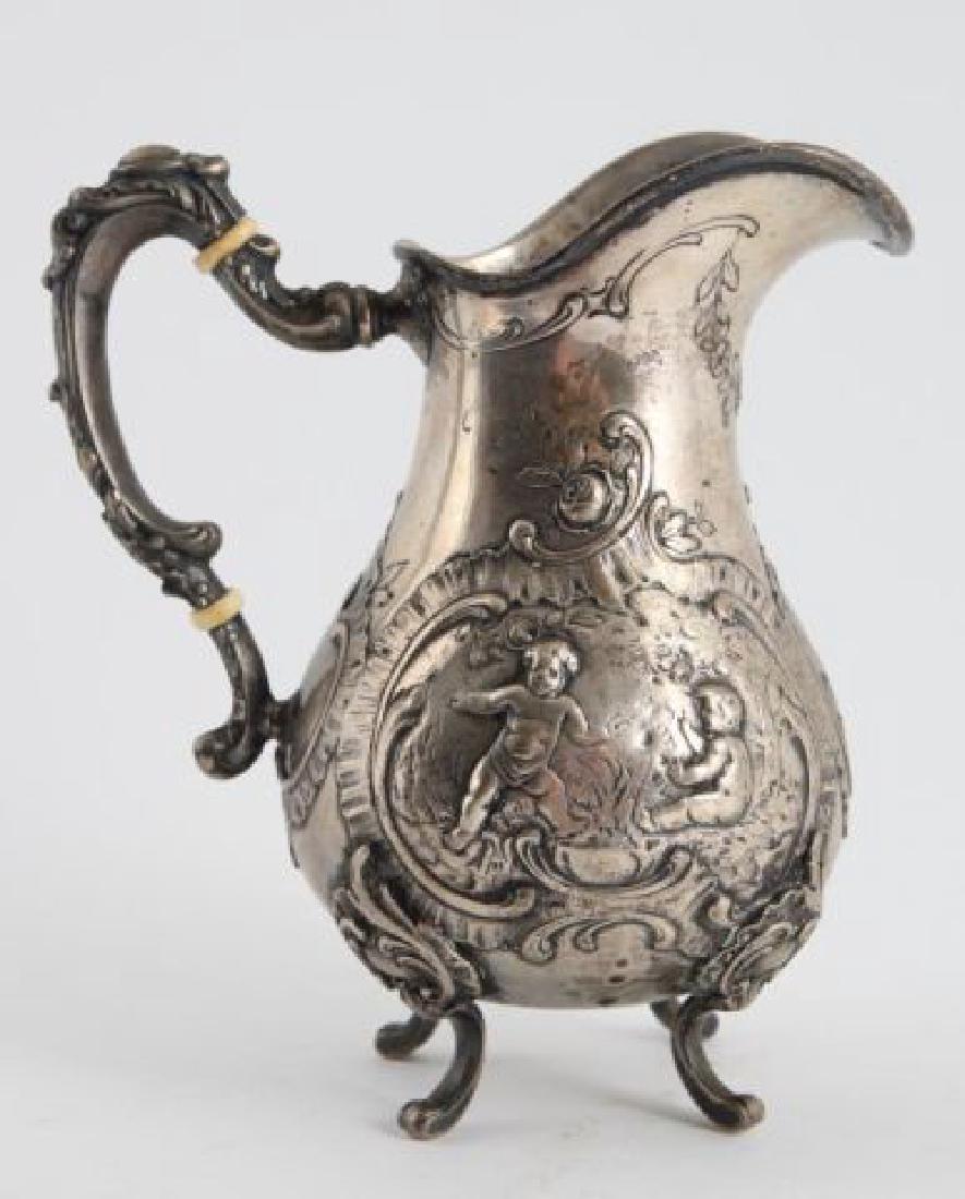 GERMAN REPOSSE .800 SILVER PITCHER (1 of 7)
