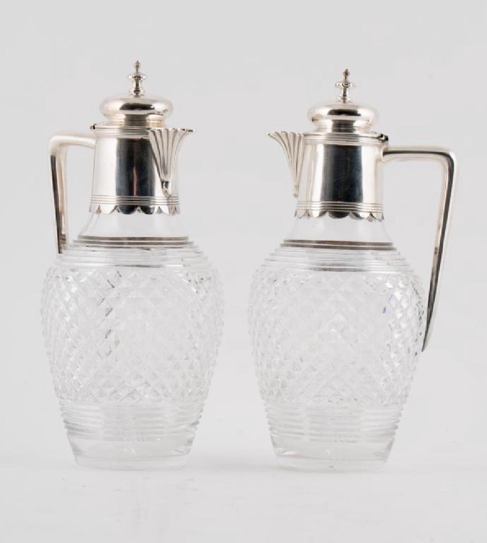 HARRY ATKIN STERLING SILVER & CRYSTAL DECANTERS (1 of 6)