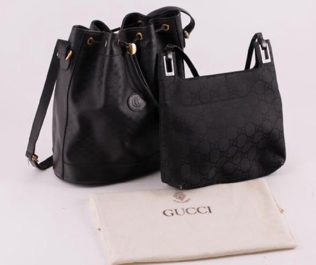 VINTAGE GUCCI DRAWSTRING SHOULDER BAG AND PURSE (1 of 9)