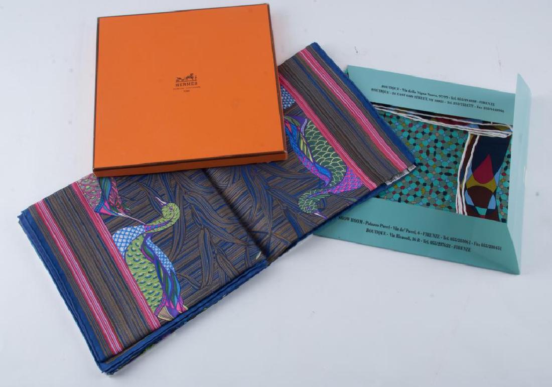 HERMES PARIS AND EMILIO PUCCI FLORENCE SILK SCARFS (1 of 3)