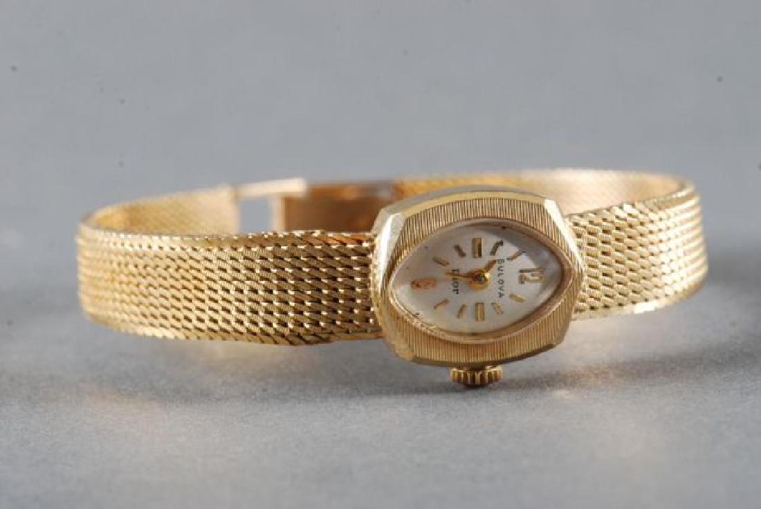 14k bulova ladies watch
