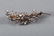 CLOSE SET DIAMOND FLORAL SPRAY BROACH - 4