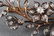 CLOSE SET DIAMOND FLORAL SPRAY BROACH - 5
