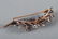 CLOSE SET DIAMOND FLORAL SPRAY BROACH - 9