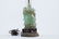 CHINESE CARVED GREEN QUARTZ TABLE LAMP - 4