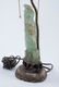 CHINESE CARVED GREEN QUARTZ TABLE LAMP - 8