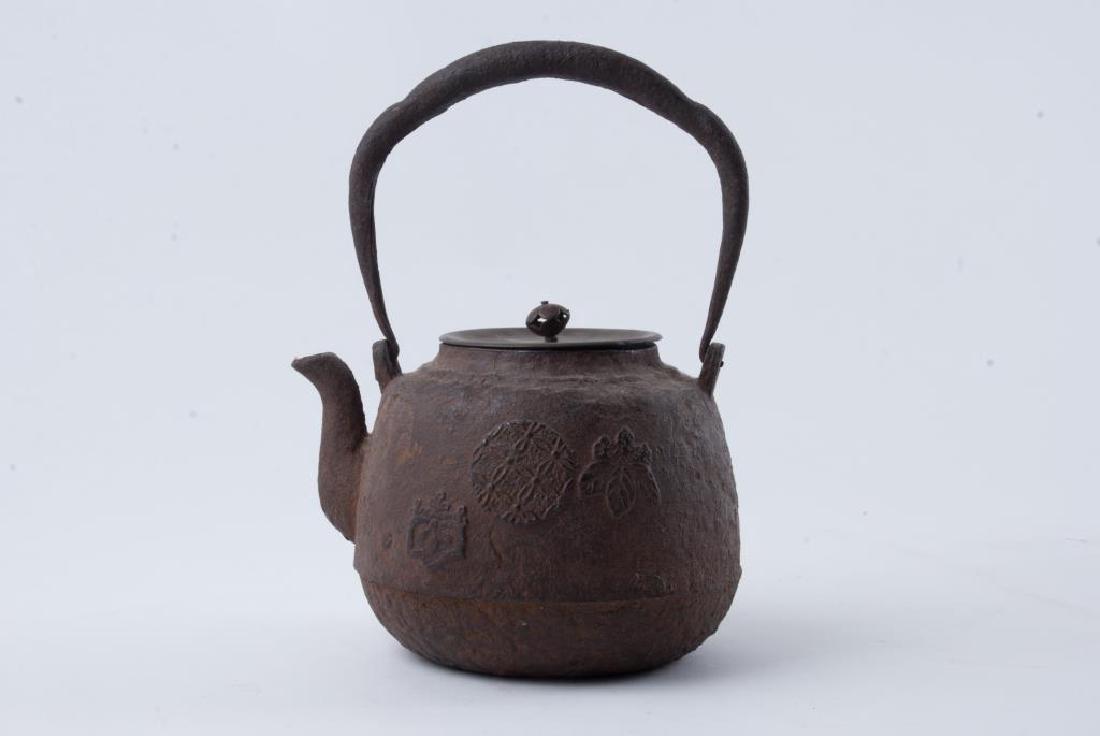 EARLY JAPANESE CAST IRON TEAPOT (1 of 8)