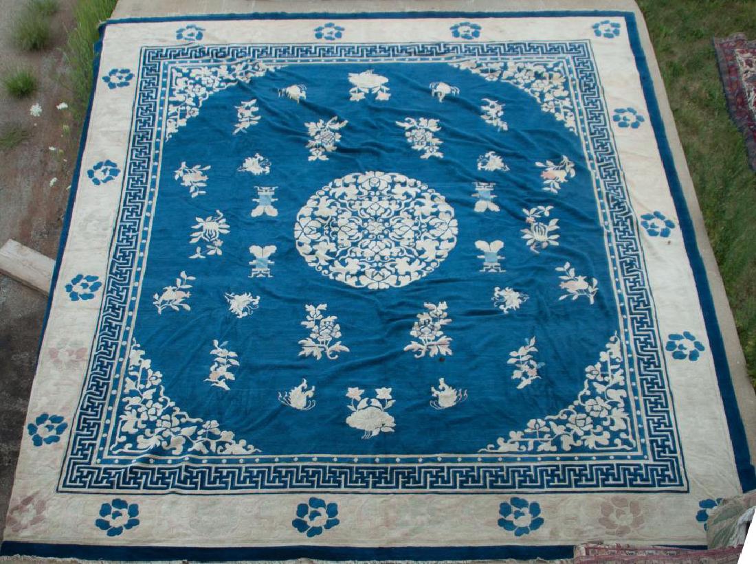 EARLY (20th)c ANTIQUE PEKING CHINESE CARPET (1 of 7)