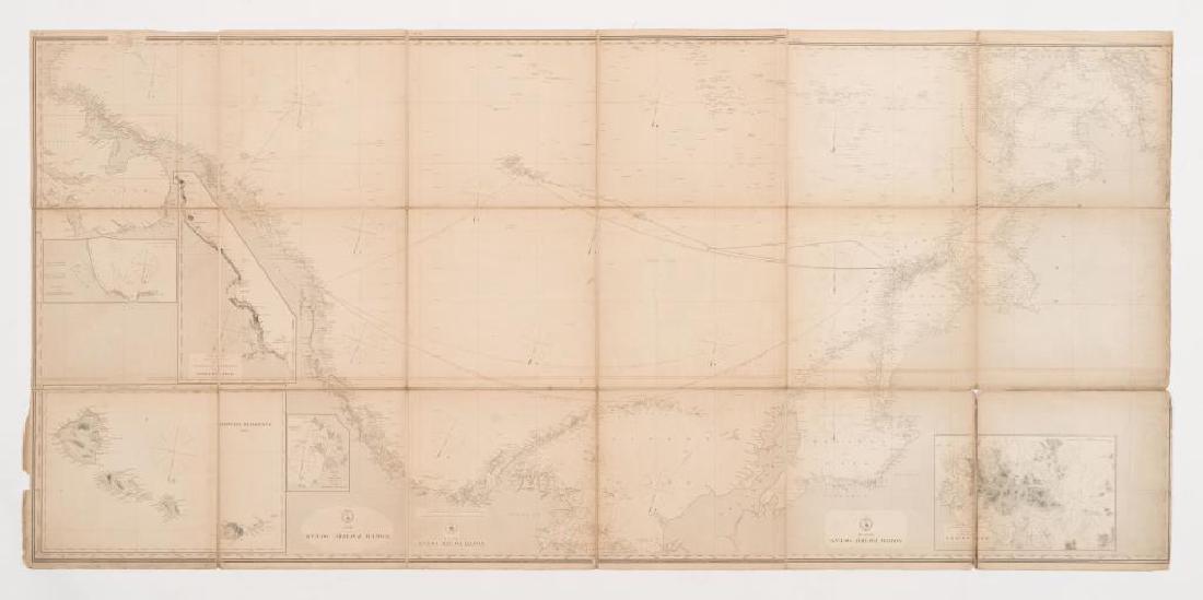 1868-1869 NAVAL MAP OF THE NORTH PACIFIC OCEAN (1 of 8)