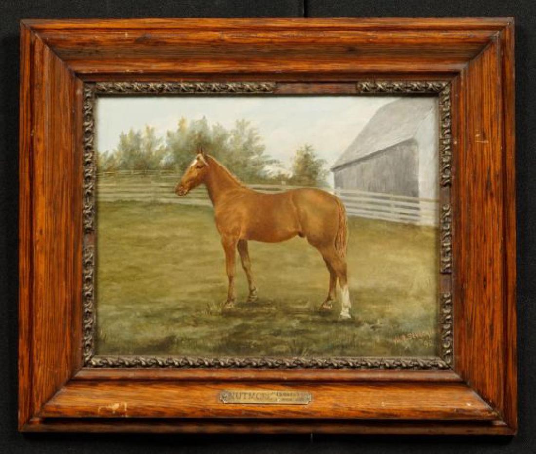 AMERICAN SCHOOL (19th c) Portrait of a Trotter (1 of 4)