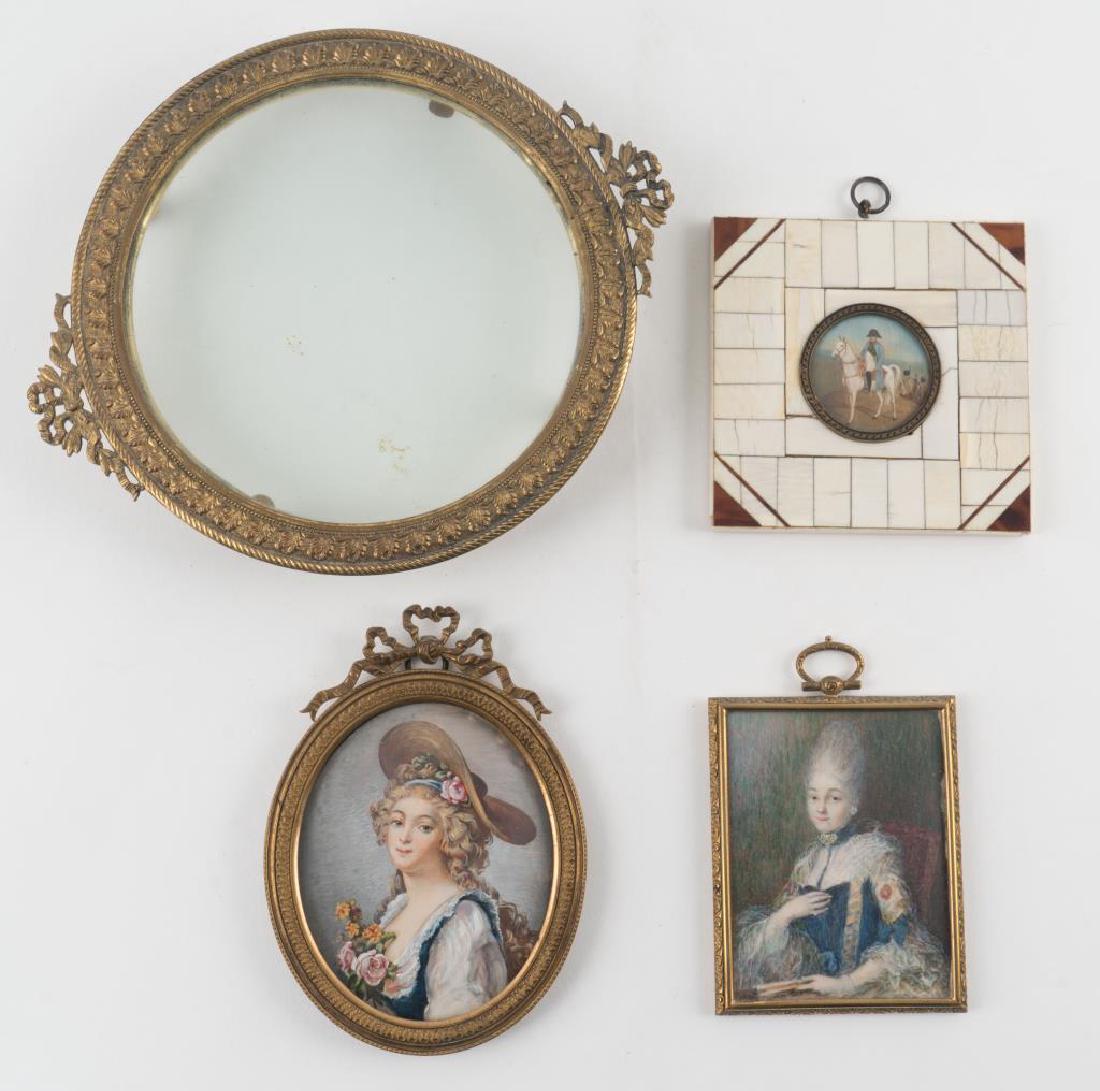 (3) PORTRAIT MINIATURES with (4) FRAMES (1 of 5)