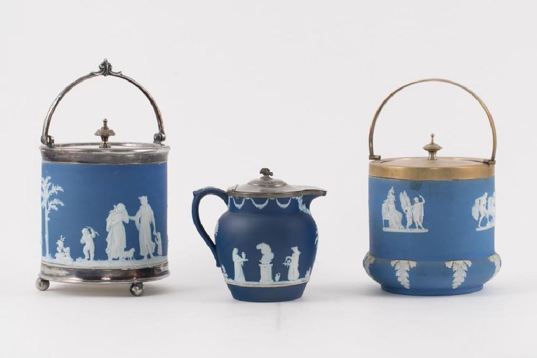 (3) PIECES OF WEDGEWOOD JASPERWARE POTTERY (1 of 8)
