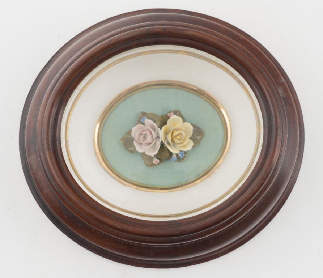 CAPODIMONTE HAND PAINTED PORCELAIN FLOWERS (1 of 4)