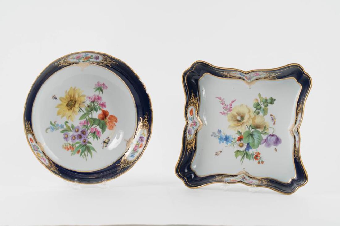 (2) MEISSEN HAND PAINTED PORCELAIN SERVING DISHES (1 of 10)