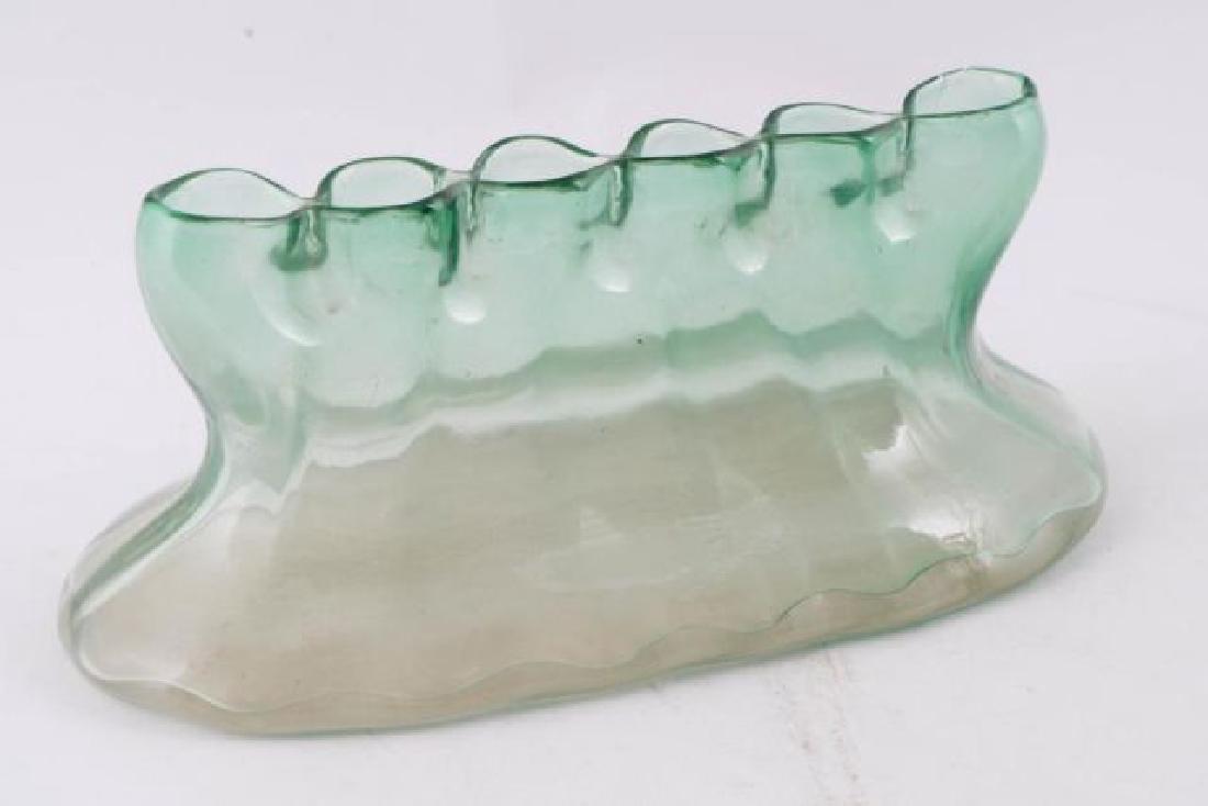 (Early 20th c) HAND BLOWN GLASS BUD VASE (1 of 4)