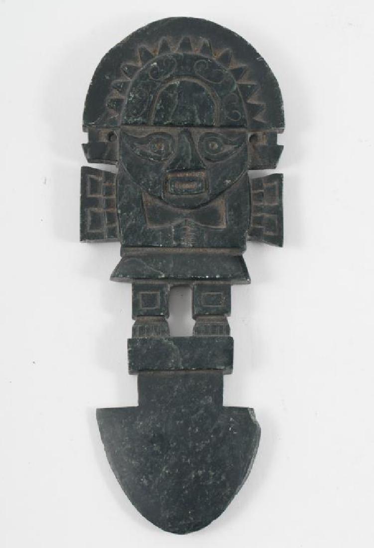 PRE-COLUMBIAN STYLE STONE TUMI KNIFE (1 of 3)