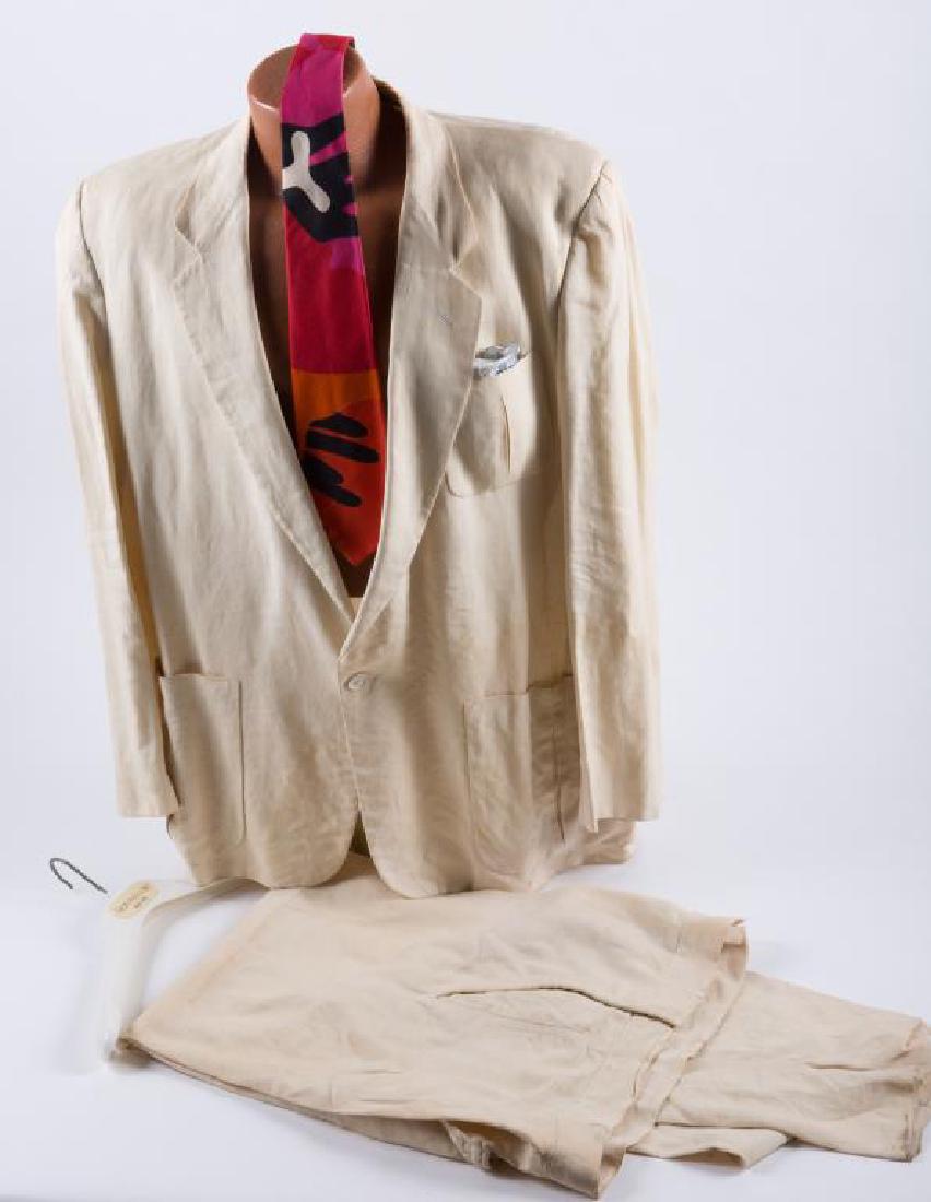 GIANNI VERSACE LINEN SUITE with TIE BY eLiz.(sic) (1 of 7)