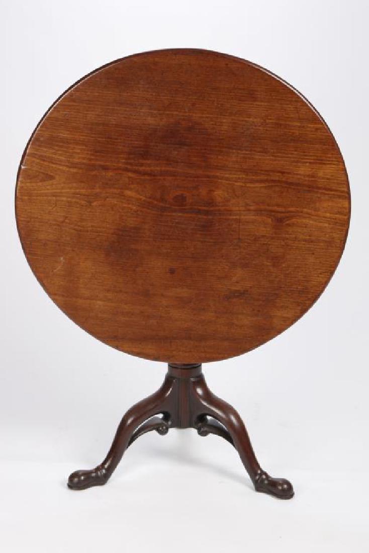 (18thc) RARE FORM MAHOGANY TIP TOP TEA TABLE (1 of 7)