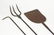 (3) WROUGHT IRON HEARTH TOOLS - 3