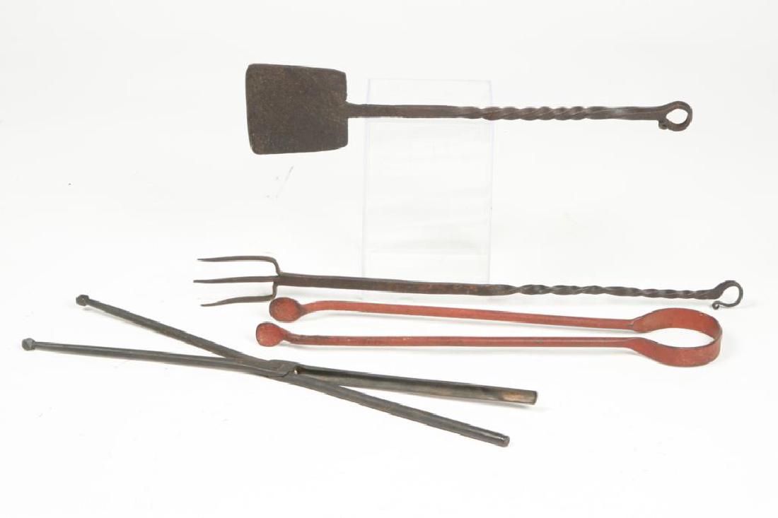 (4) EARLY WROUGHT IRON TOOLS (1 of 6)