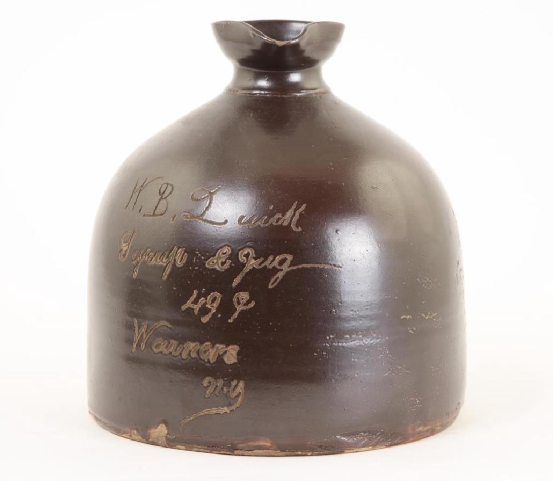 WARNERS NY MAPLE SYRUP STONEWARE JUG (1 of 6)