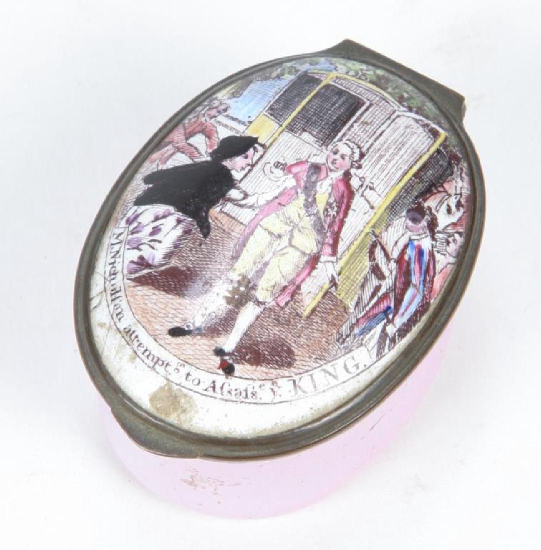 (18th c) BATTERSEA ENAMEL BOX (1 of 6)