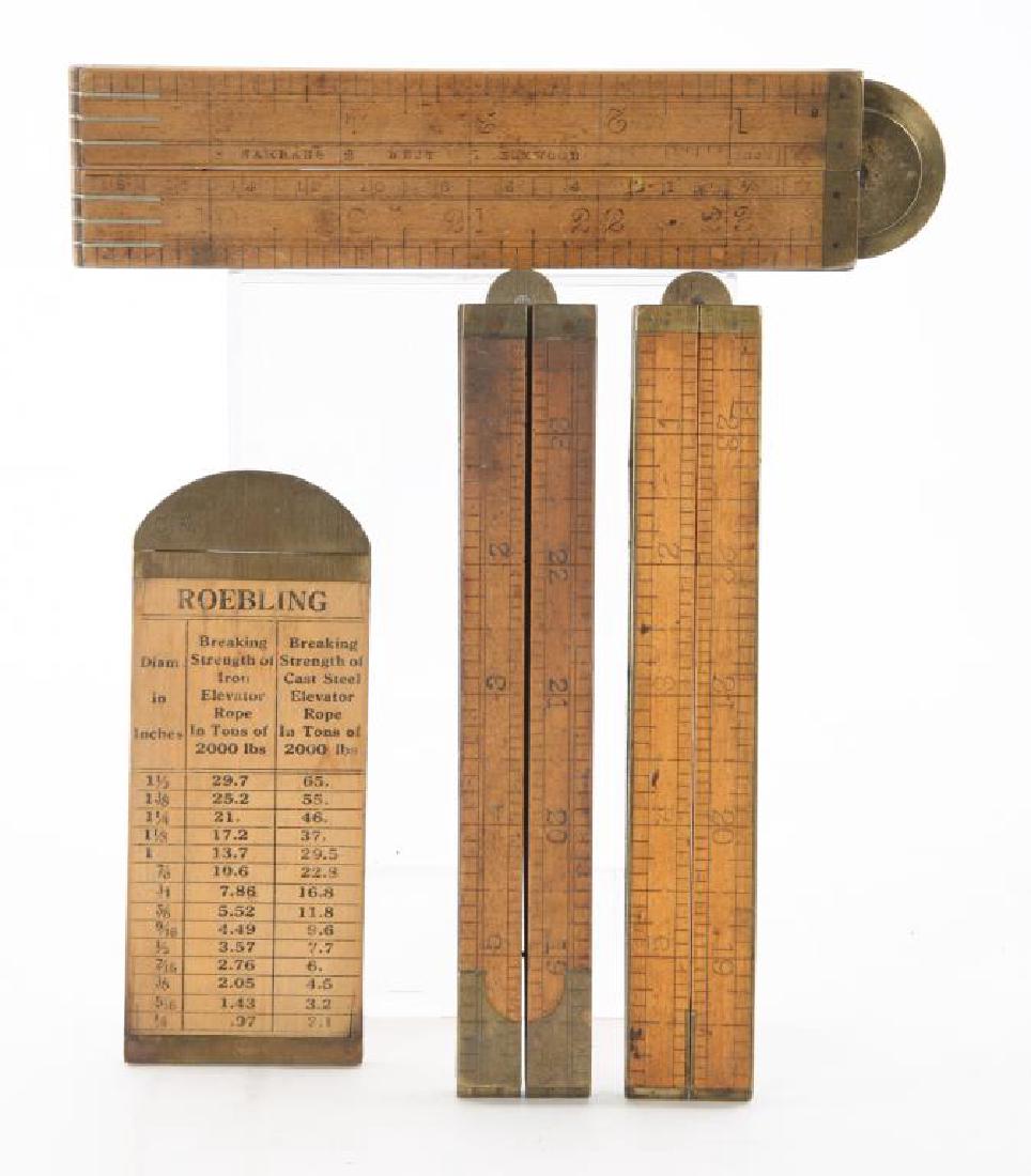 (4) EARLY RULERS / CALIPERS / LEVEL / PROTRACTOR (1 of 5)