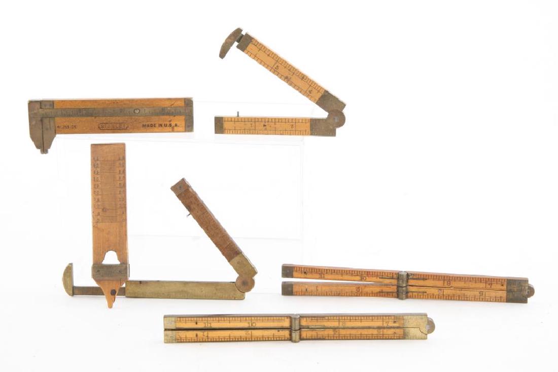(6) EARLY CALIPERS, RULERS AND PLUMB / STANLEY etc (1 of 6)