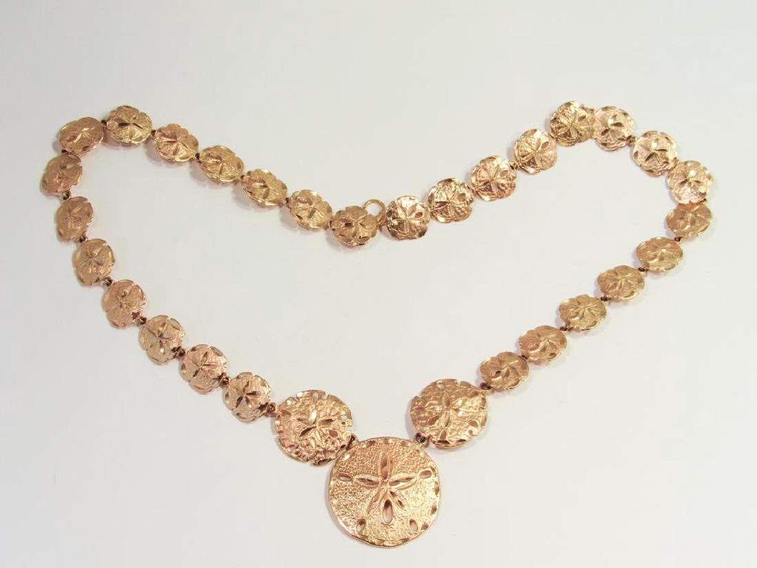 14K GOLD SAND DOLLAR NECKLACE (1 of 4)