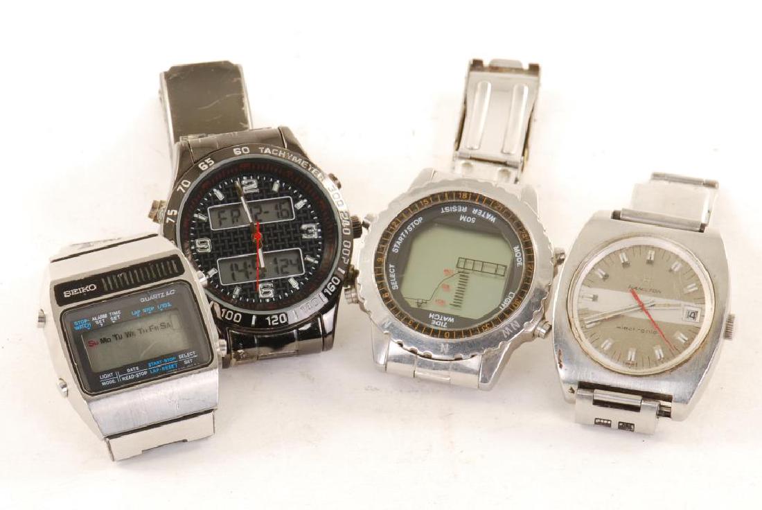 (4) 1970'S VINTAGE MEN'S WRIST WATCHES (1 of 6)
