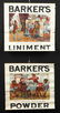(2) BARKER'S POWDER KOMIC PICTURE SOUVENIERS