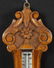 CARVED OAK ANEROID BAROMETER - 3