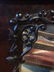 19th c AMERICAN GLASS FRONT ROSEWOOD ÉTAGÉRE - 10
