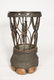 19th C WROUGHT IRON ELEPHANT FOOT UMBRELLA STAND