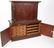 AMERICAN GOTHIC CROTCH WALNUT FALL FRONT DESK - 3