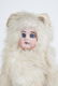 GERMAN BISQUE DOLL IN FUR EASTER BUNNY COSTUME - 2