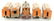 LIONEL MFG. CO. 256 "O" GAUGE ENGINE & CARS - 3